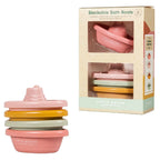Little dutch badspeelgoed stapelbare badbootjes pink