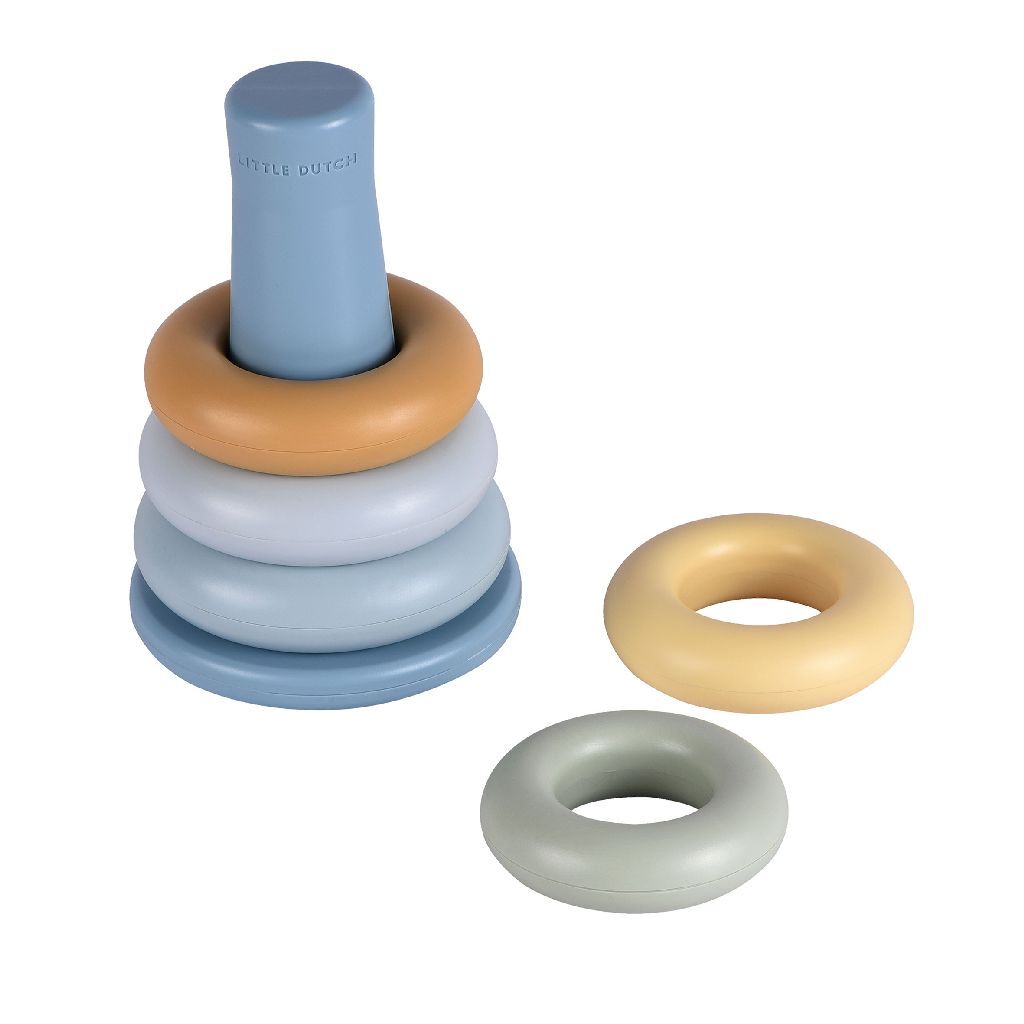 Rubo Toys - Rubo Toys Little dutch stapelringen blauw