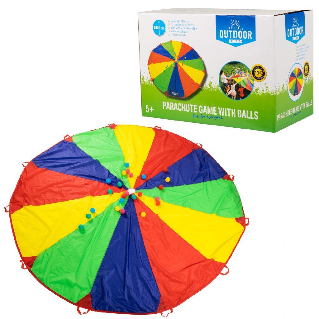 Outdoor Play - Outdoor parachutedoek met ballen