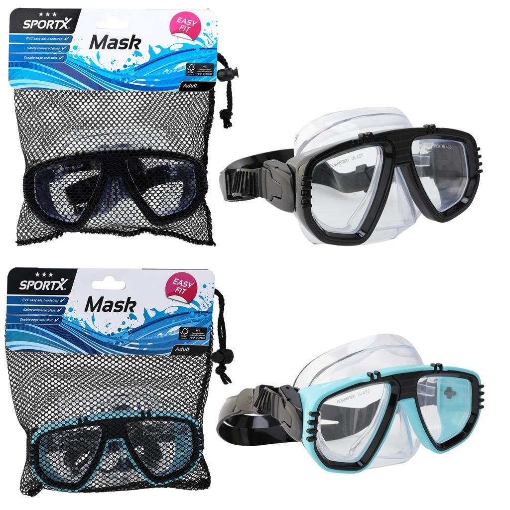 SportX - SportX volwassenen zwemmasker 3 sterren