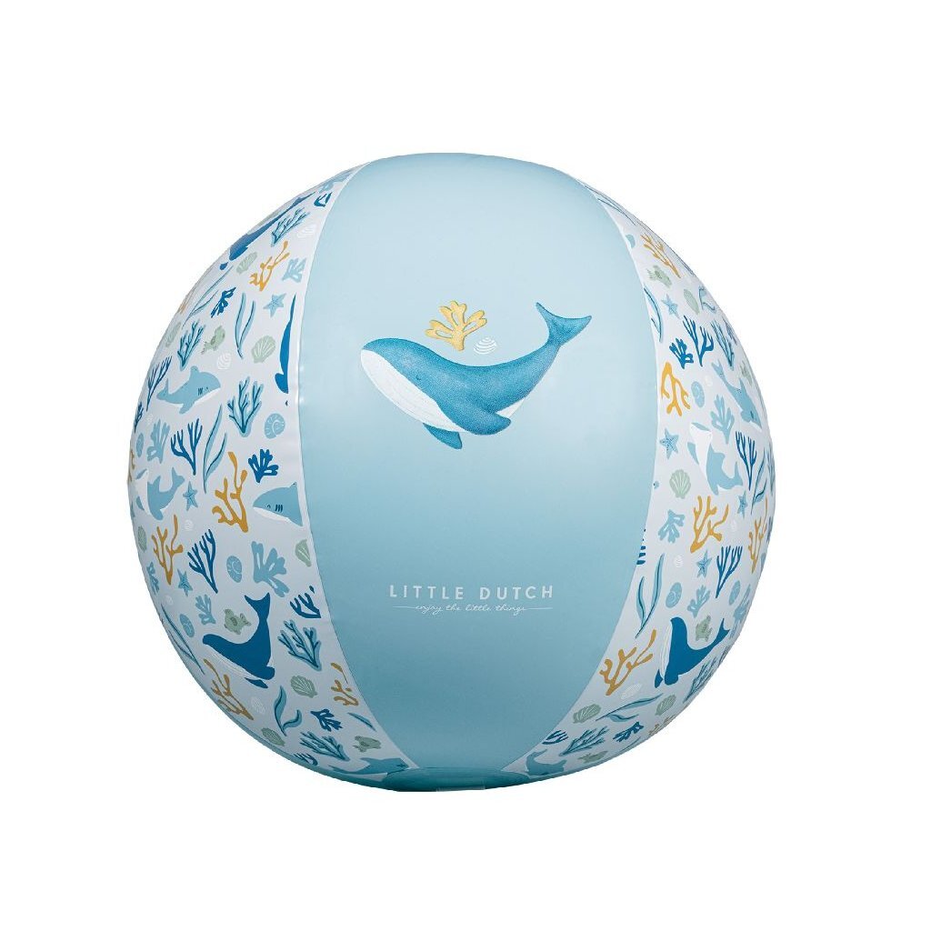 Little Dutch - Little Dutch ocean dreams strandbal blauw 35cm