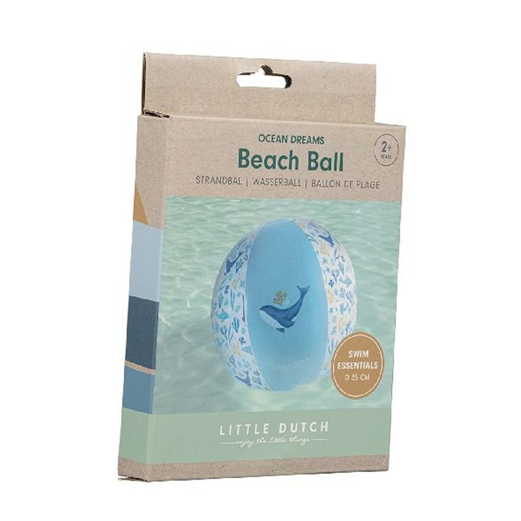 Little Dutch - Little Dutch ocean dreams strandbal blauw 35cm