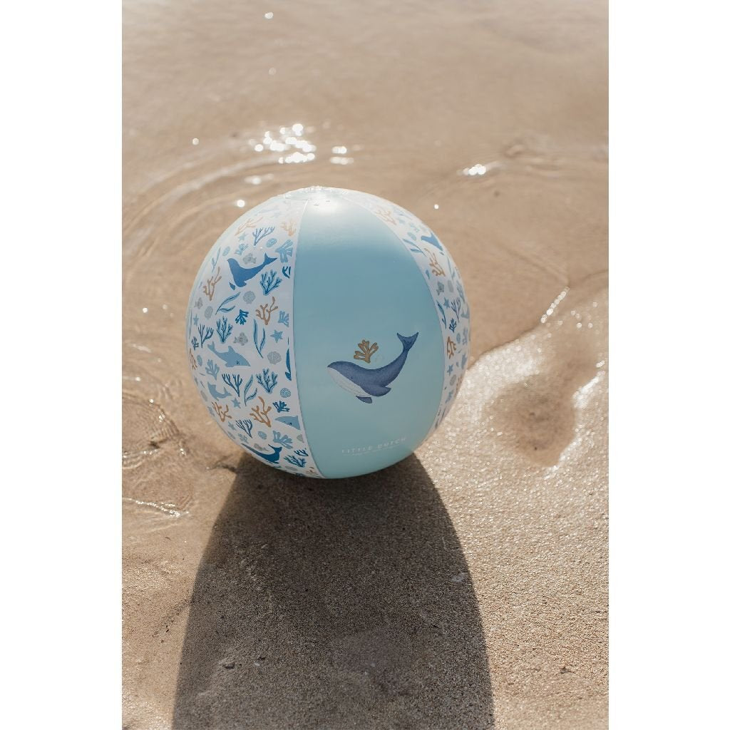 Little Dutch - Little Dutch ocean dreams strandbal blauw 35cm