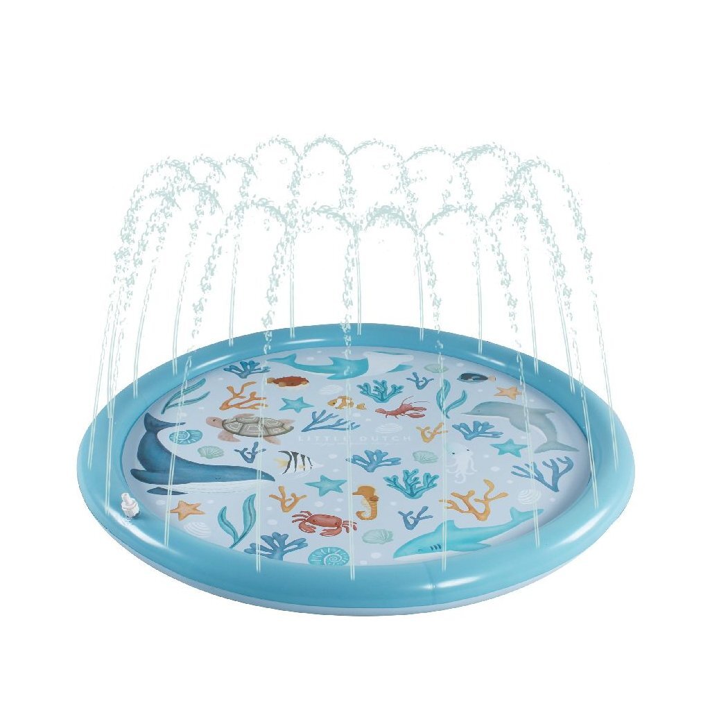 Little dutch sprinklermat ocean dreams blauw 150 cm