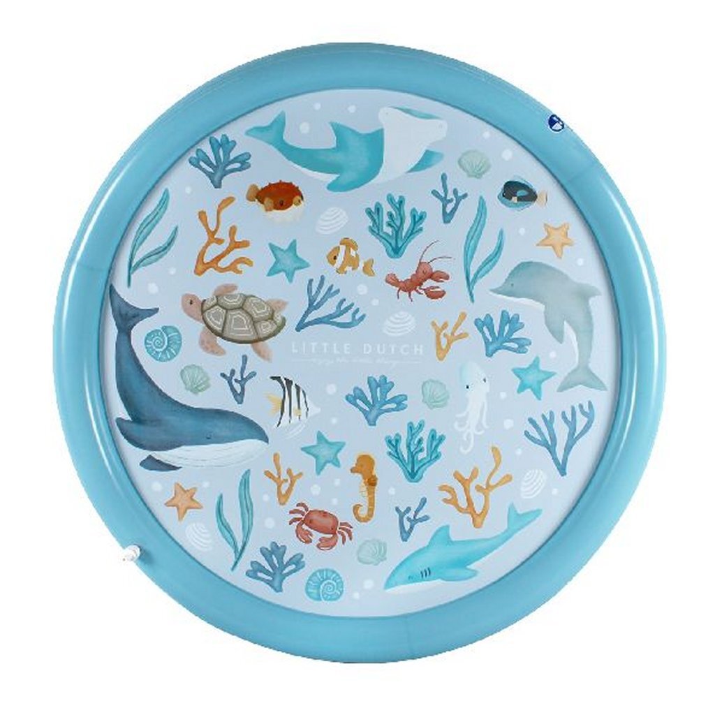 Little dutch sprinklermat ocean dreams blauw 150 cm