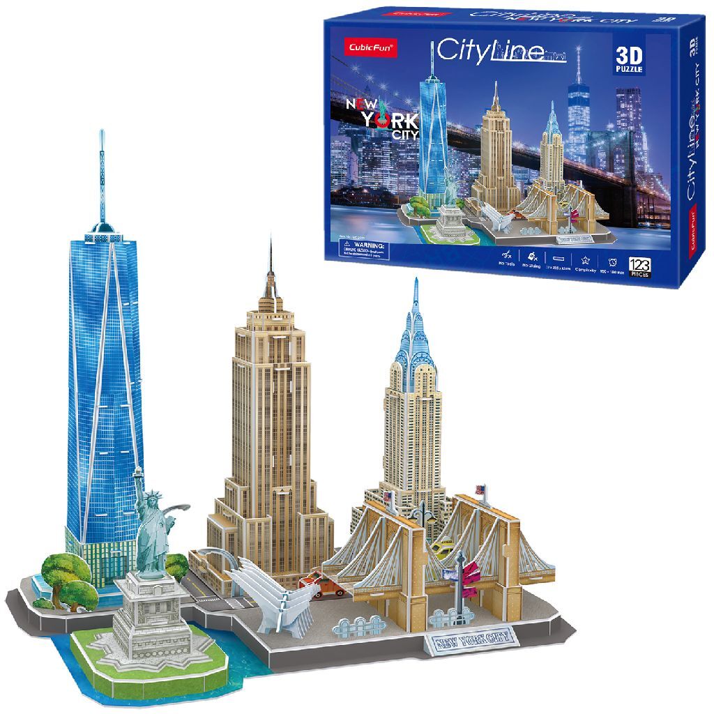 Cubic Fun - Cubic Fun city line 3d puzzel new york city 123 stukjes