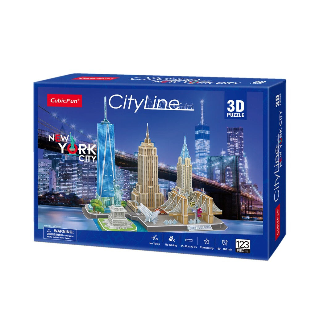 Cubic Fun - Cubic Fun city line 3d puzzel new york city 123 stukjes
