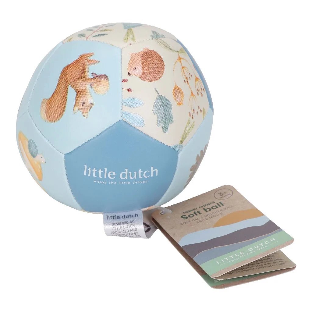 Rubo Toys - Rubo Toys Little dutch forest friends softbal 10 cm blauw