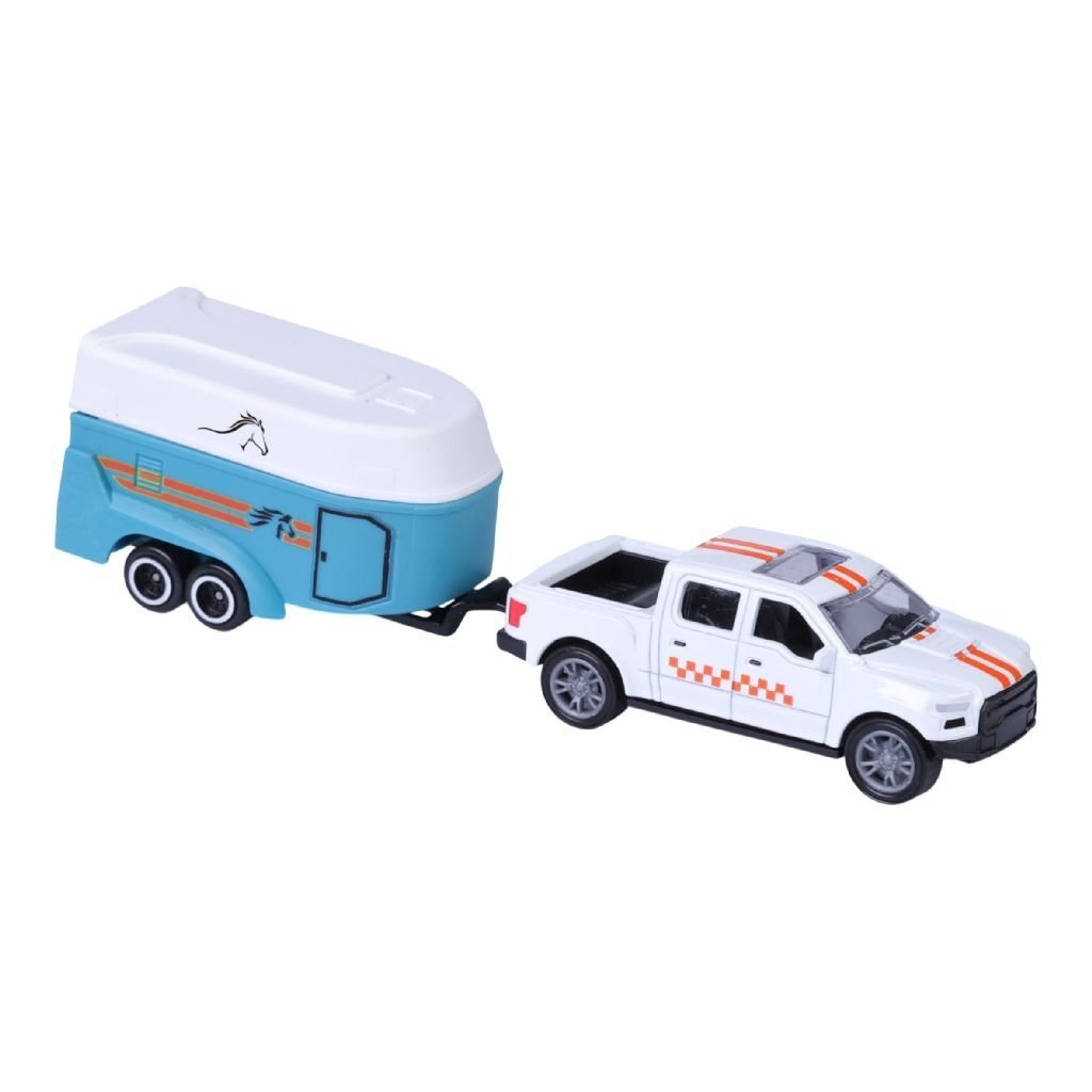 City - City car collection die-cast pick-up met paardentrailer 1:50