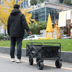 - Outdoor Bolderwagen Opvouwbaar Zwart