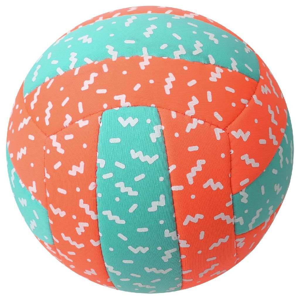 Overige Merken - Overige Merken Volleybal neopreen 21 cm mint/rood