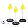 Outdoor play voetbalspel foot golf set met doelen en bal.