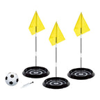 Outdoor play voetbalspel foot golf set met doelen en bal.
