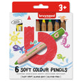 BRUYNZEEL - BRUYNZEEL soft colour kleurpotloden 6 stuks