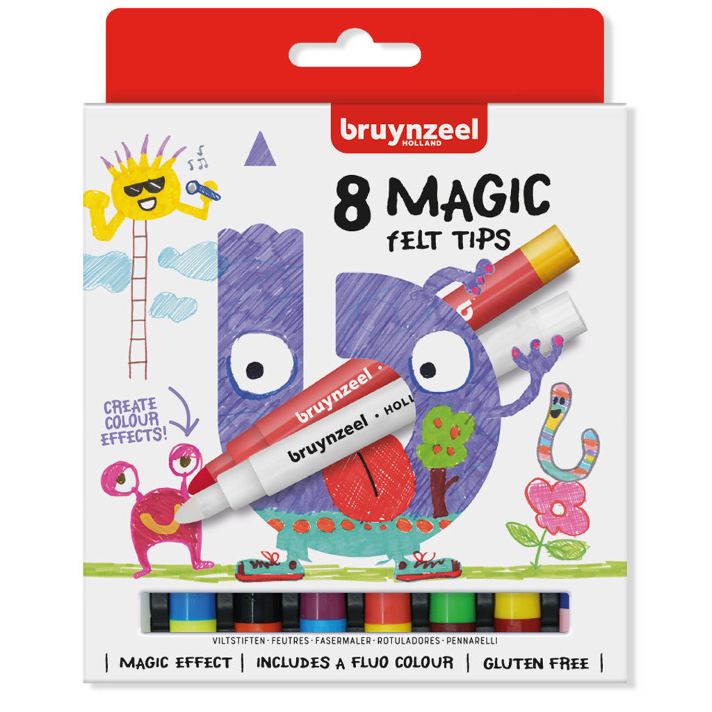 Bruynzeel magische viltstiften 8 stuks