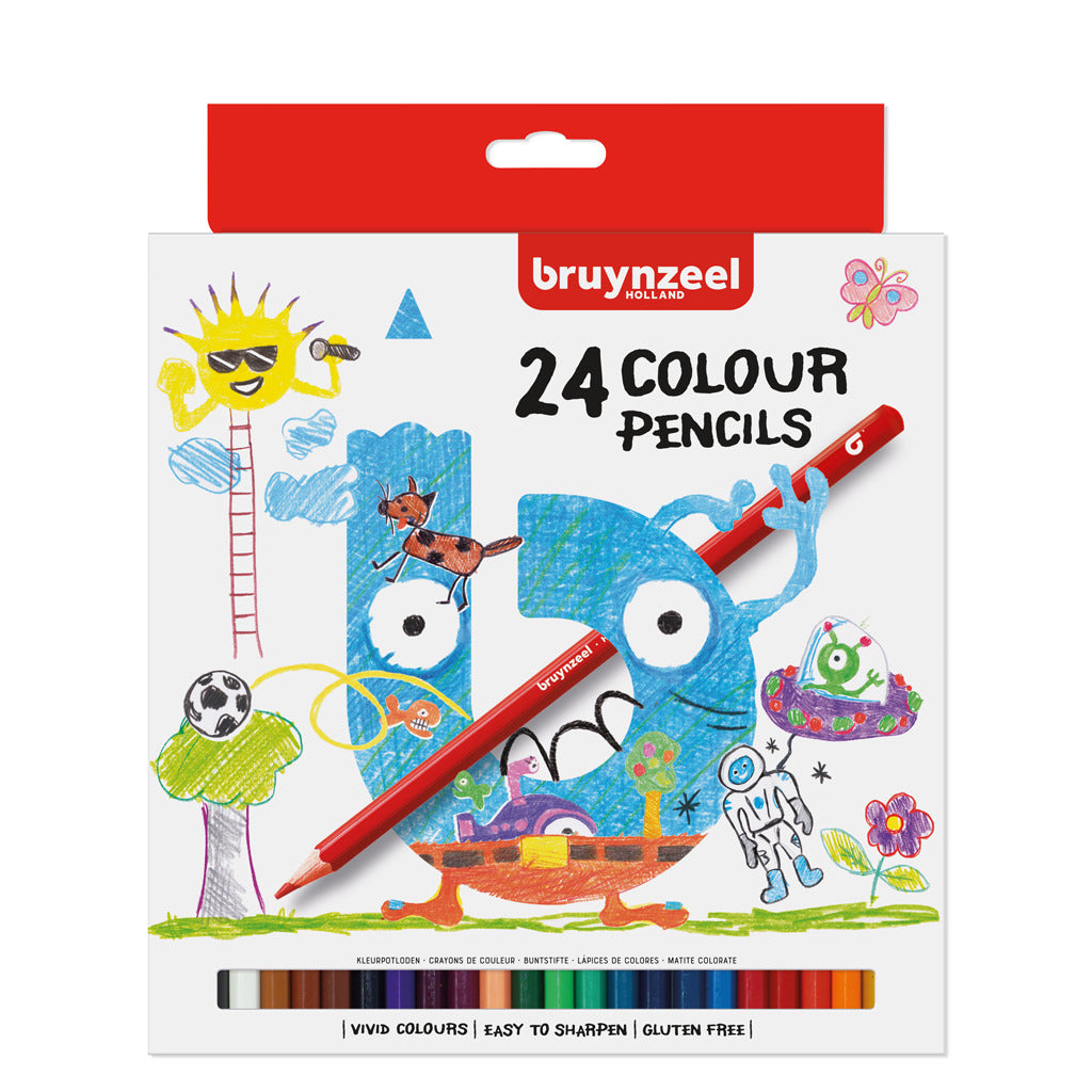 BRUYNZEEL - BRUYNZEEL kleurpotloden 24 stuks