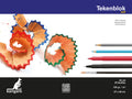 Kangaro k-5555 tekenblok 270x360mm 120gr 20 vel, wit