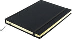 Kangaro alfabetboek - a5 - a-z - linnen hard cover - zwart - leeslint - sluitelastiek