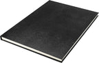 Kangaro k-5321 schetsboek a4 creme 120gr blanco papier, 140 blz hard cover imprint slang zwart