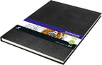 Kangaro k-5321 schetsboek a4 creme 120gr blanco papier, 140 blz hard cover imprint slang zwart