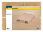 Raadhuis paraatdoos - 305x215x50mm - hersluitbaar - bruin - 10 stuks