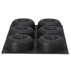 Patisse donutvorm 6 vaks 29x17 cm zwart siliconen