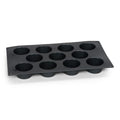 Patisse mini muffinvorm 11 vaks 29x17 cm zwart siliconen
