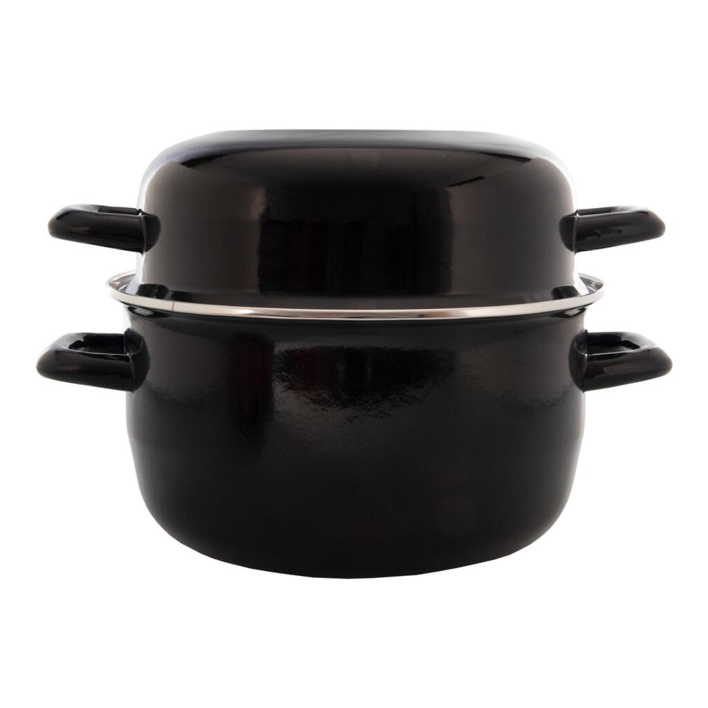 Imperial Collection - Imperial Collection Mosselpan emaille 24 cm zwart