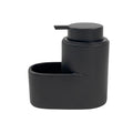 No brand zeeppomp met zeepbakje zwart 12,7 x 13,3 x 7,8 cm | 2 stuks