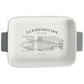 Gusta ovenschaal fade 32x19.9x5.4 cm wit grijs