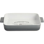 Gusta ovenschaal fade 32x19.9x5.4 cm wit grijs