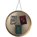 Gusta wand-decoratieschaal 38 cm goud aluminium