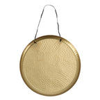 Gusta wand-decoratieschaal 38 cm goud aluminium