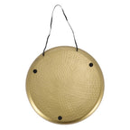 Gusta wand-decoratieschaal 38 cm goud aluminium