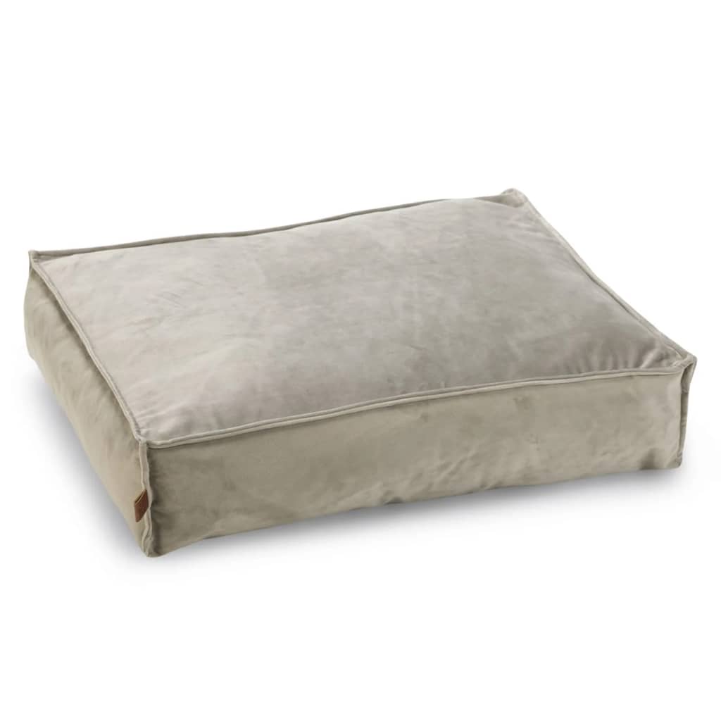 Designed by lotte nalino - hondenkussen - fluweel - velvet - grijs - 70x55x15 c cm