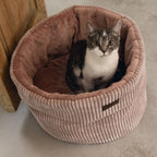 Designed by Lotte Designed by Lotte Kattenmand geribbeld 50x35 cm roze