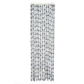 Travellife Travellife Vliegengordijn Chenille Stripe 185x56 cm grijs en blauw