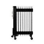 Inventum ko931b oliegevulde radiator 2000w zwart zilver