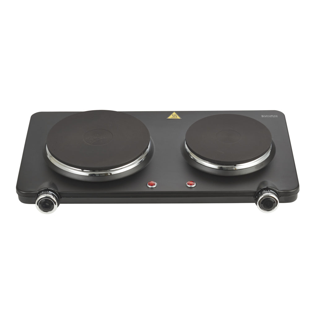 Inventum elektrische kookplaat, 2 pits, 15 en 18cm