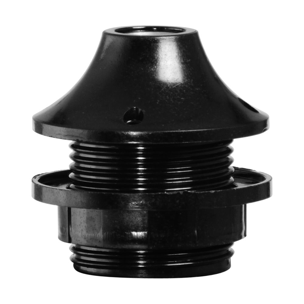 Scanpart lampfitting e27 zwart met ring
