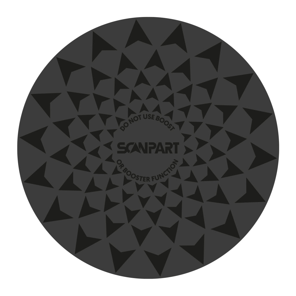 Scanpart speed inductiemat set 2x20 2x26 cm zwart