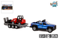 Kids globe terreinwagen met aanhanger en shovel, 30cm