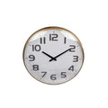 Overige merken wandklok dresden 43x6.5x43 cm messing metaal