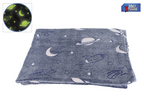 Space xplorers plaid glow in the dark 100x150cm