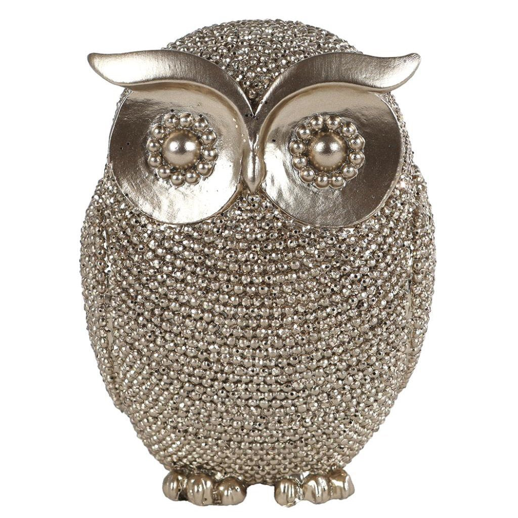 Overige Merken - Overige Merken Decoratie sculptuur uil 8x8x10 cm goud