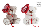 Take me home beer met ballonhart pluche 20cm 2 assorti