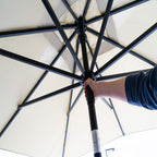 Madison parasol elba push-up 300cm ecru