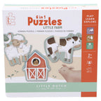 Little dutch tiamo little farm 6 in 1 puzzel fsc