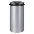 V-part vlamdovende prullenbak vepa bins vb105000 50l aluminium zwart