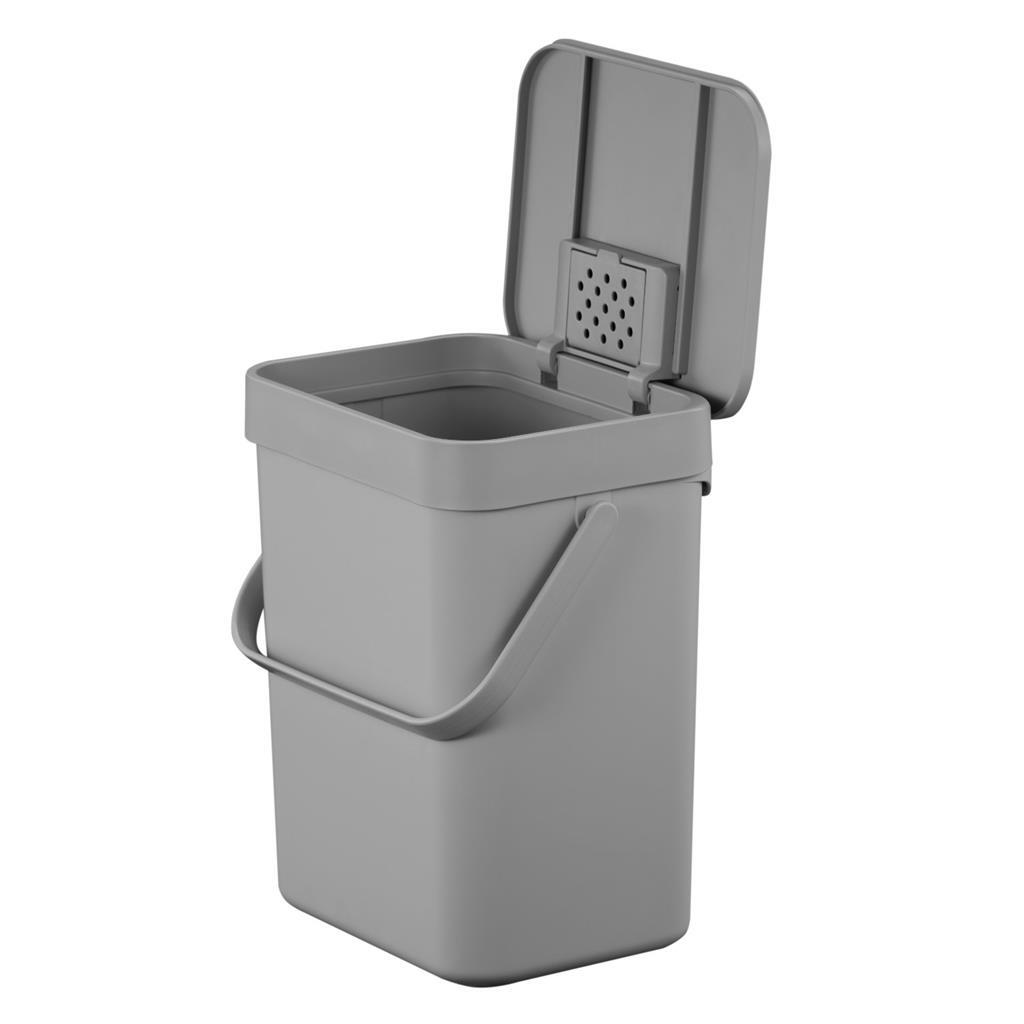 Eko puro ii 5l afvalemmer grijs | 2 stuks
